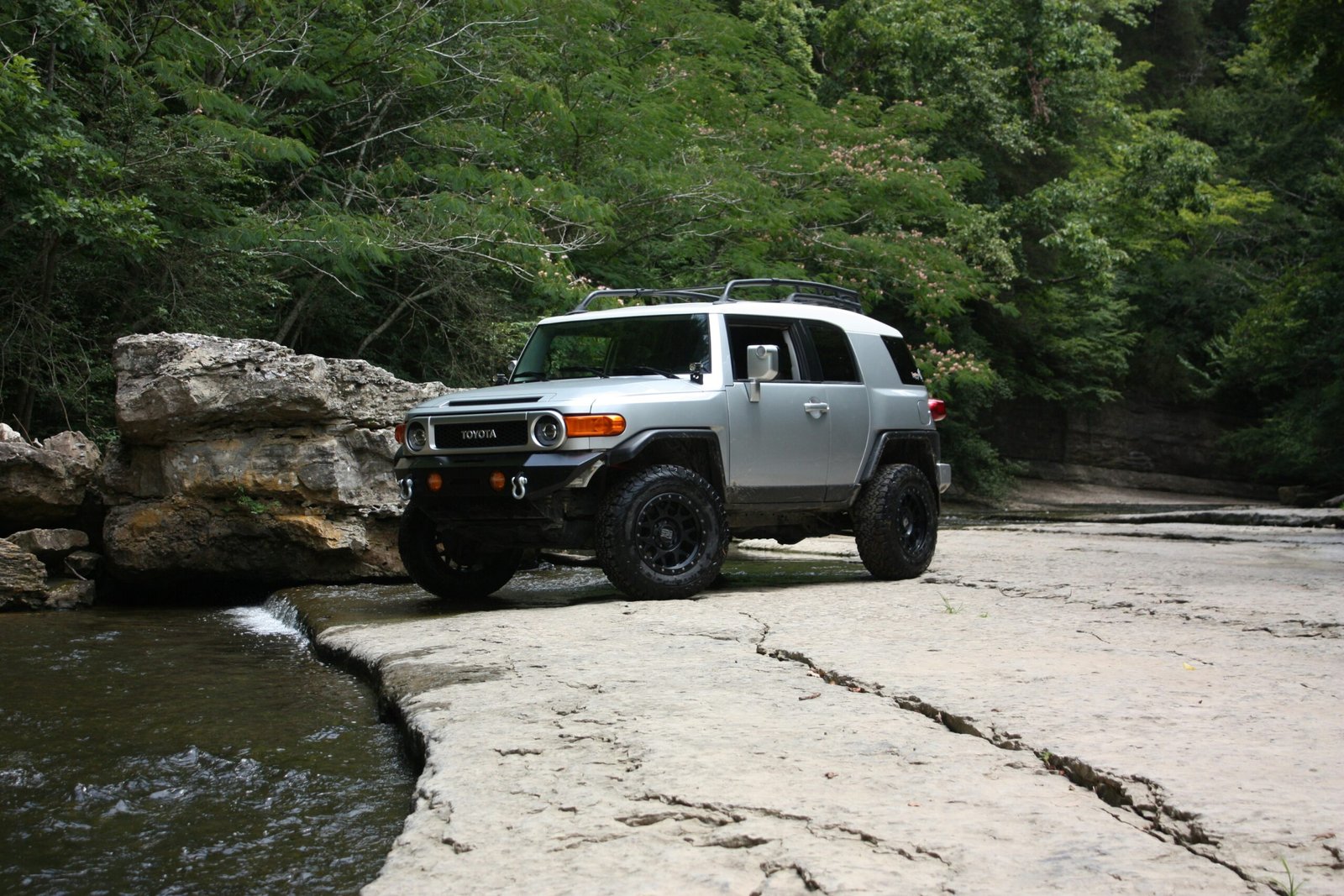 white and black suv on brown dirt road near green trees during daytime